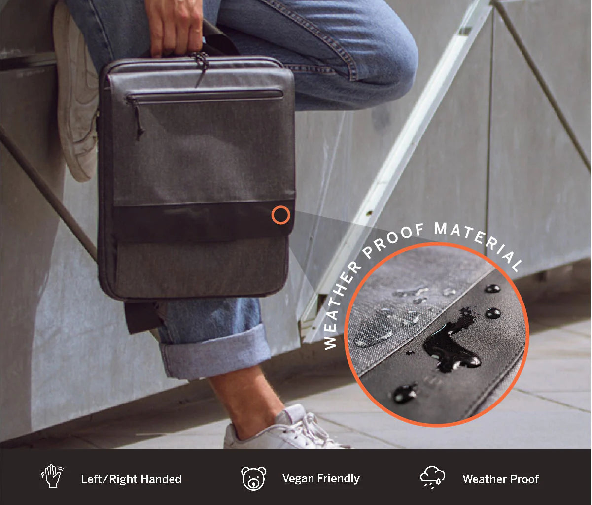 Etchr Slate Mini Satchel | Minimalist Art Bag