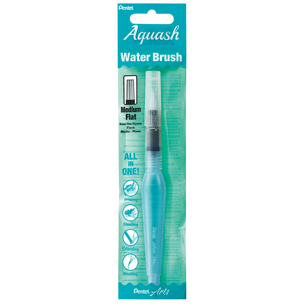Pentel Aquash Water Brush - Flat Tip | Medium