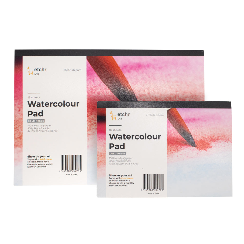 Etchr Wood Pulp Paper Block | Cold Press