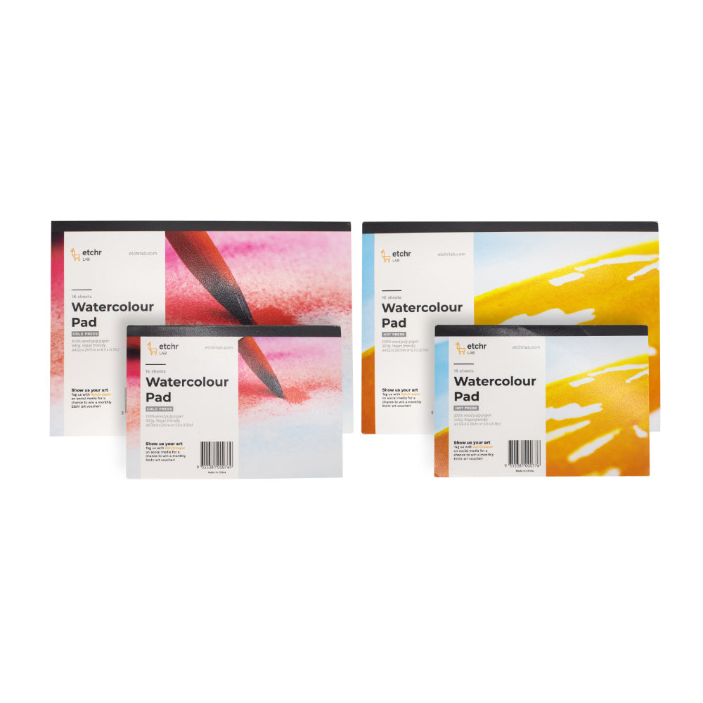 Etchr Wood Pulp Paper Block | Cold Press