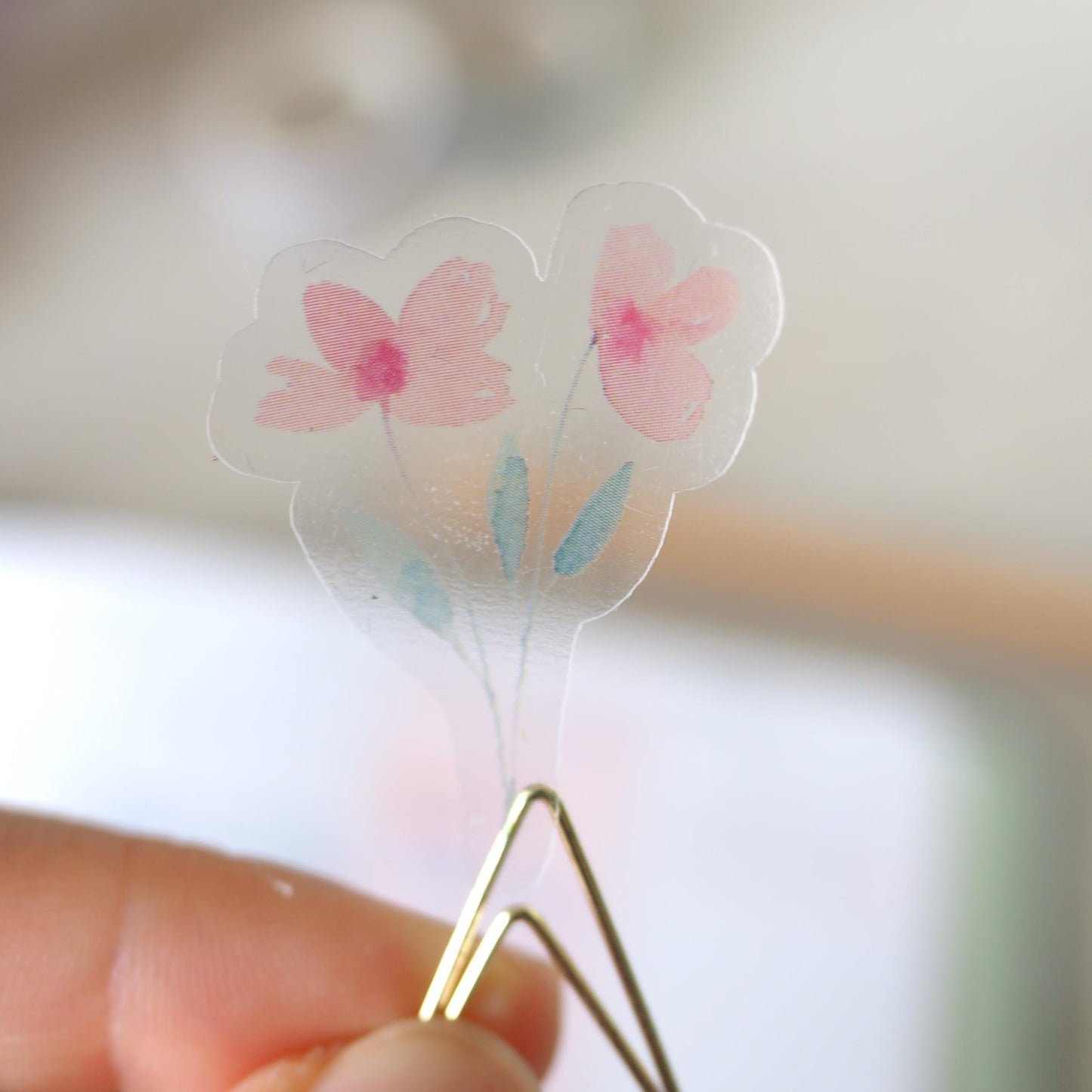 Flower Transparent Stickers by September Khu