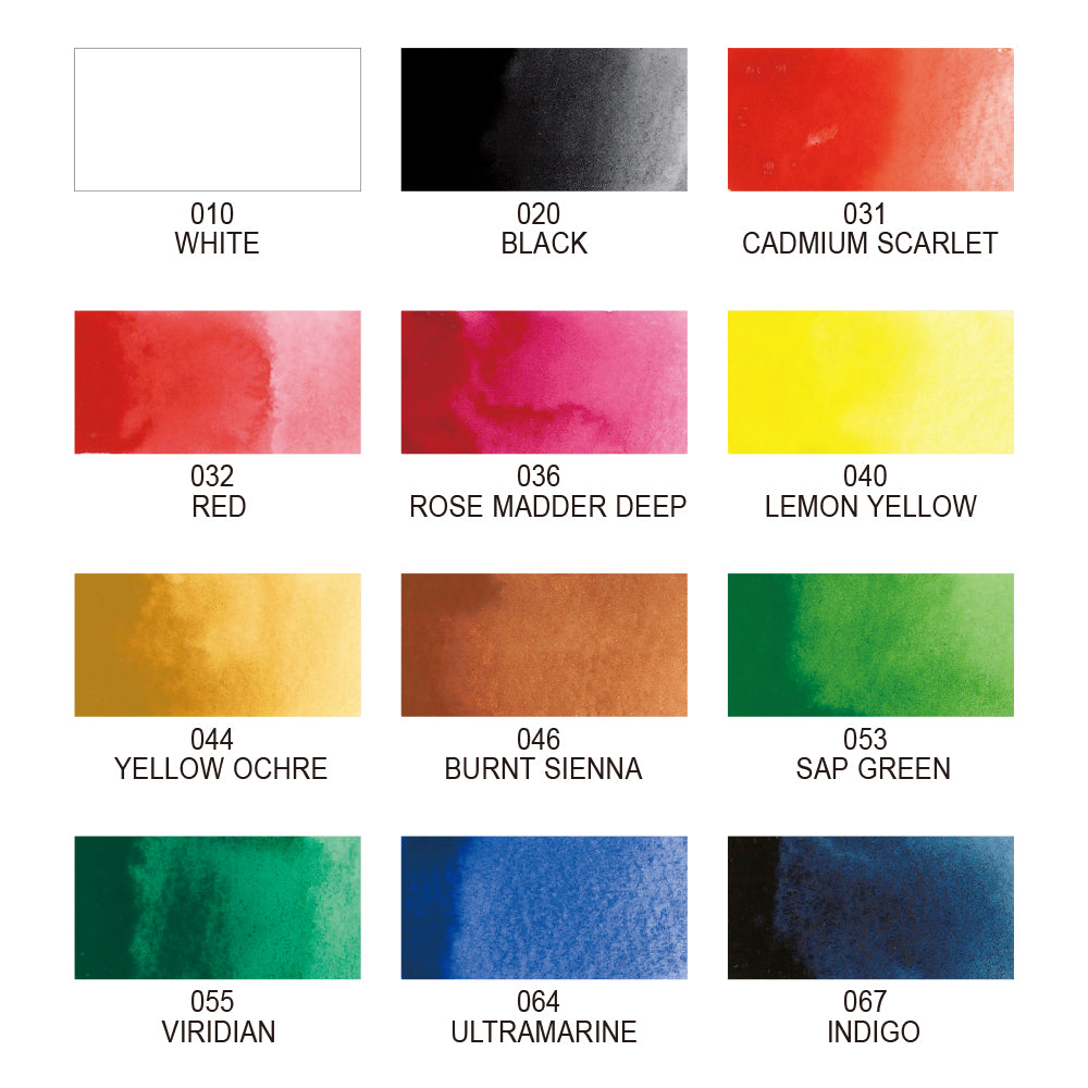 Kuratake Gansai Tambi 12/ 18/ 24/ 36 Colours Set