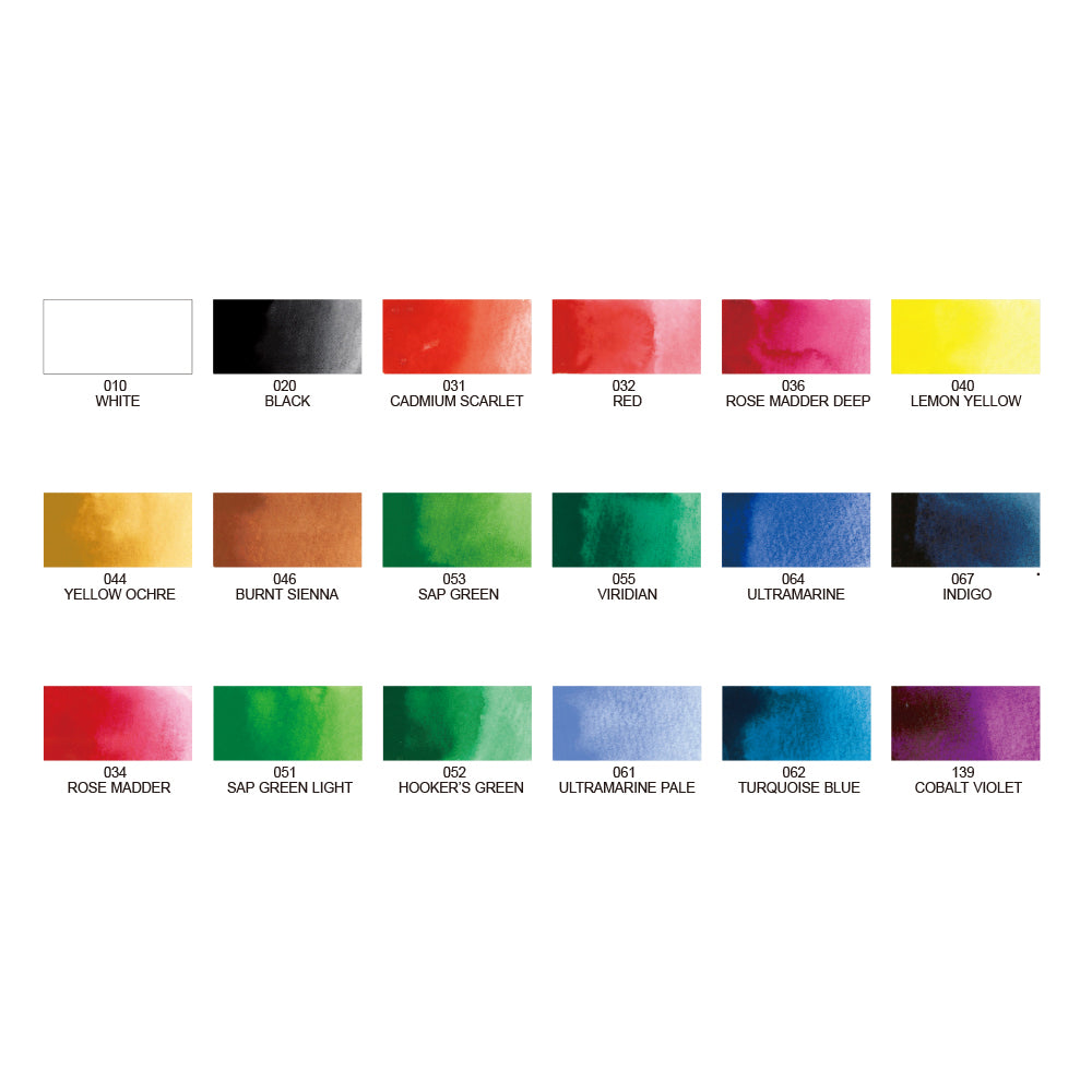 Kuratake Gansai Tambi 12/ 18/ 24/ 36 Colours Set
