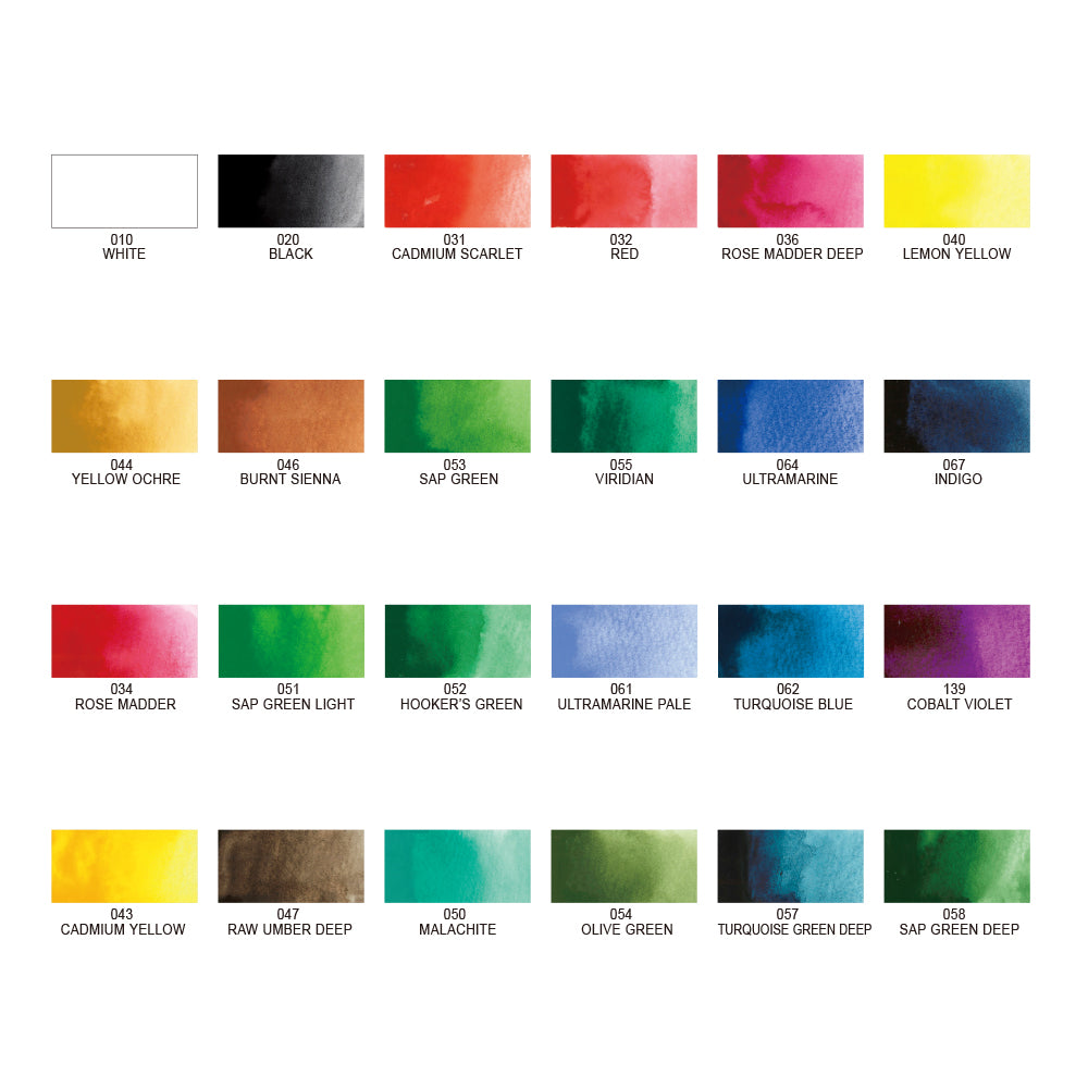 Kuratake Gansai Tambi 12/ 18/ 24/ 36 Colours Set