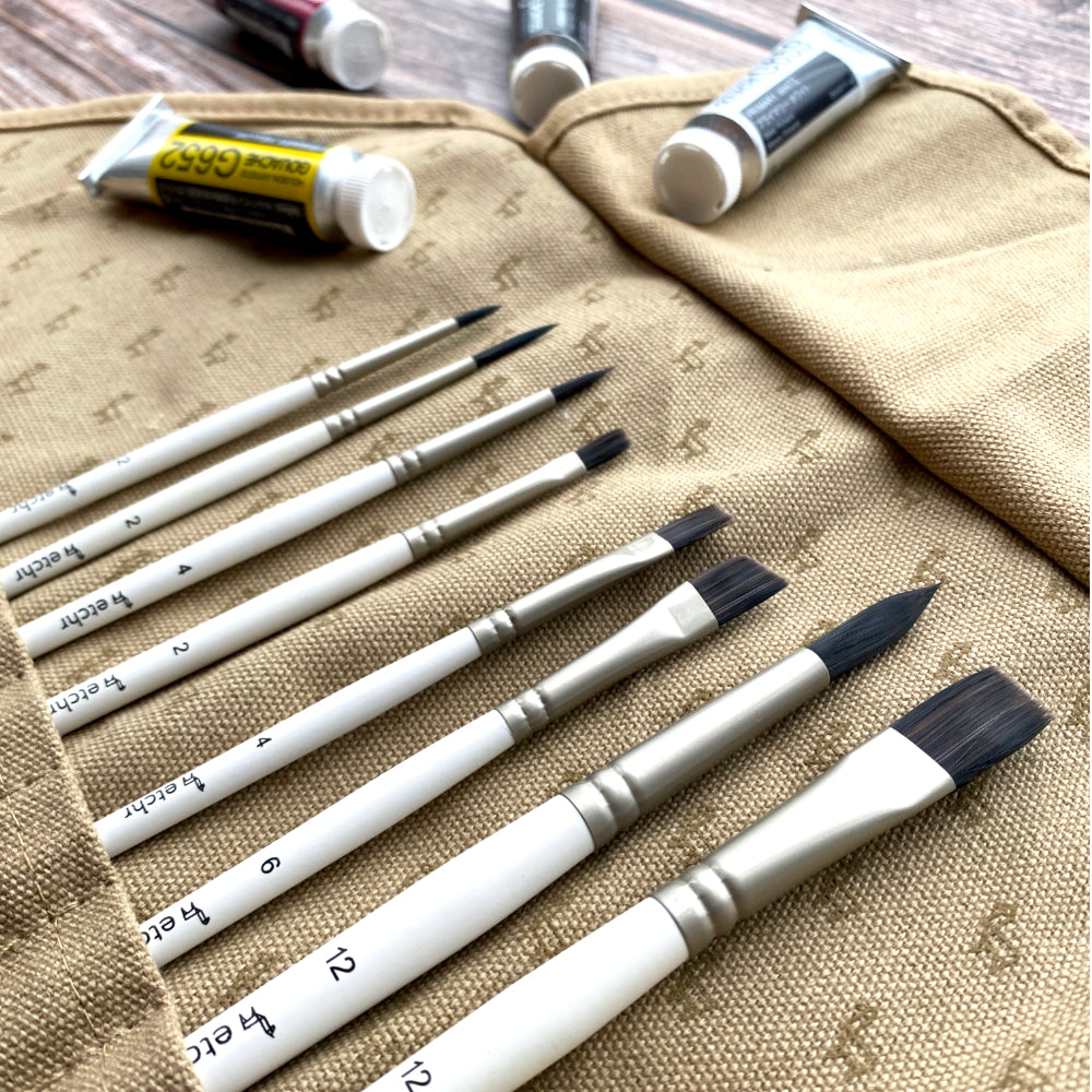 Etchr Gouache Brushes | Set of 8