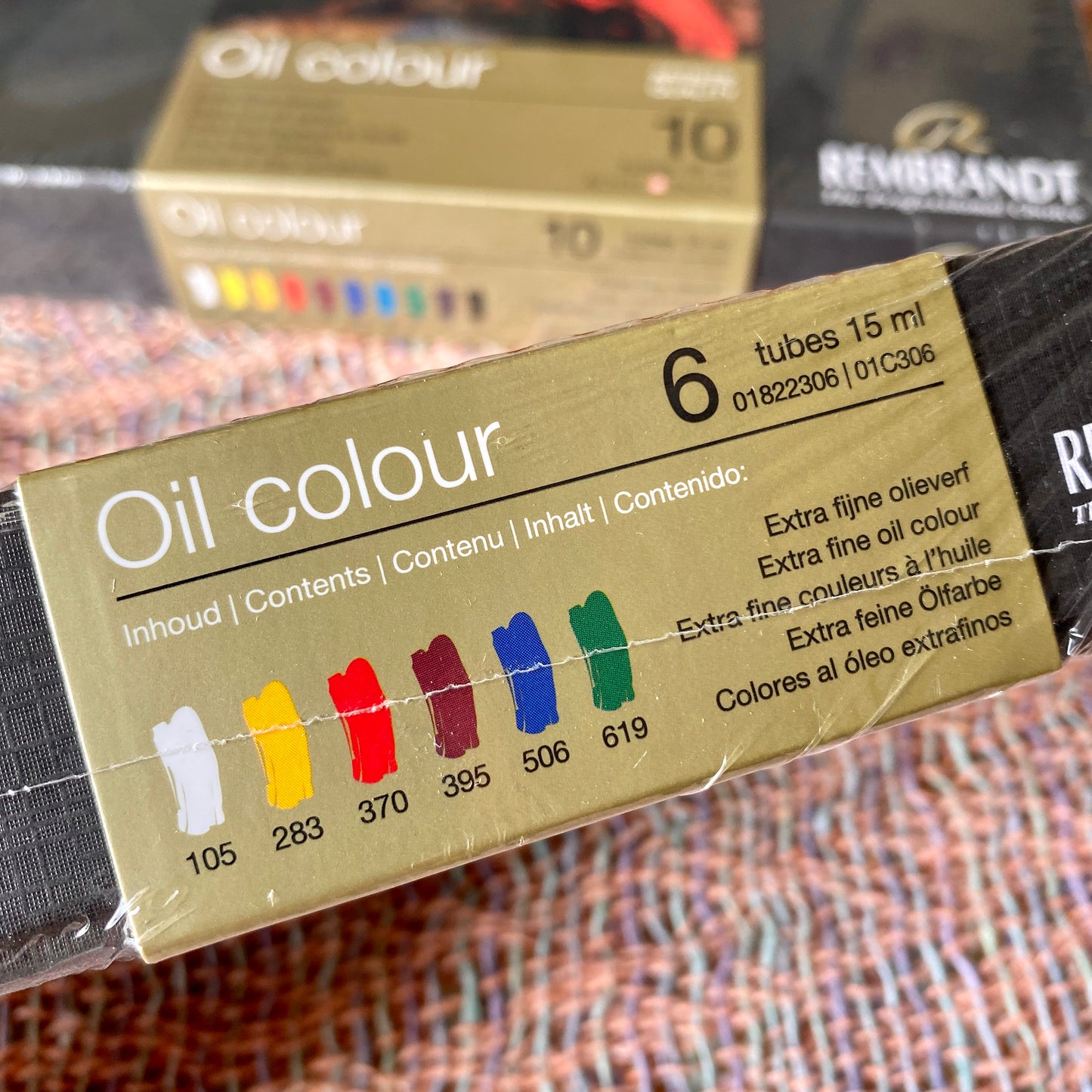 Rembrandt Professional Oil Colour, 6 colours 15ml tube