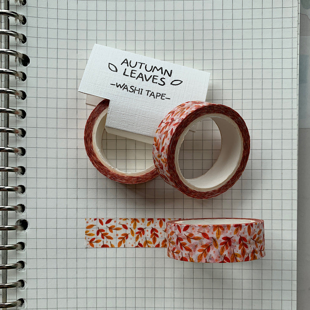 Autumn Leaves Washi Tape by Cassandra Tan