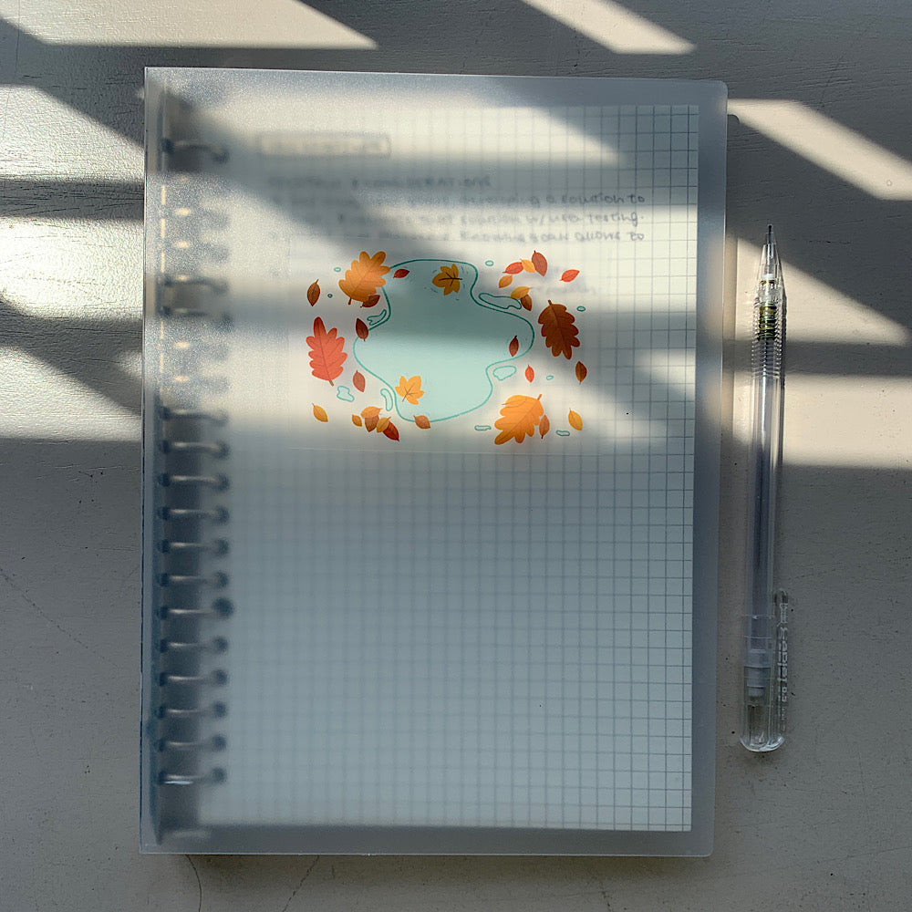 Autumn Puddle Vinyl Sticker by Cassandra Tan