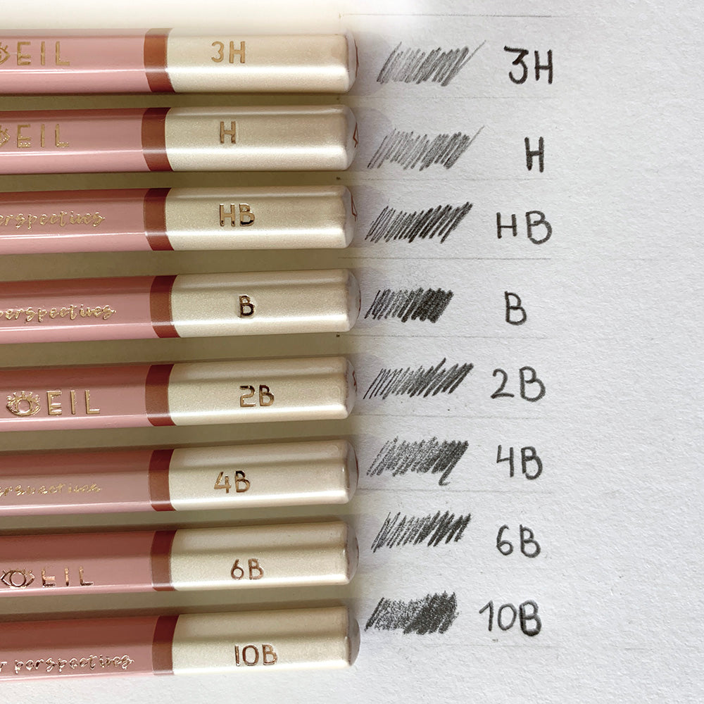 The Eye Graphite Sketching Pencils | Set of 12 + 1