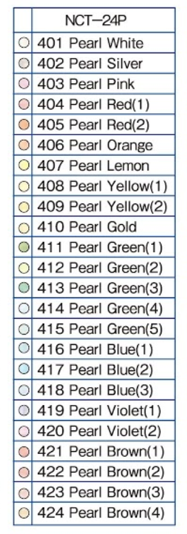 Nouvel Carré Pastel 24-Pearl Colour