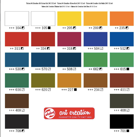 Talens Art Creation Oil Colour - 24 colour set