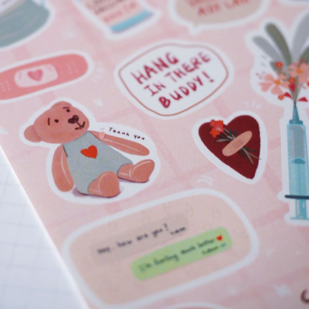 Covid Resilience Stickers by September Khu
