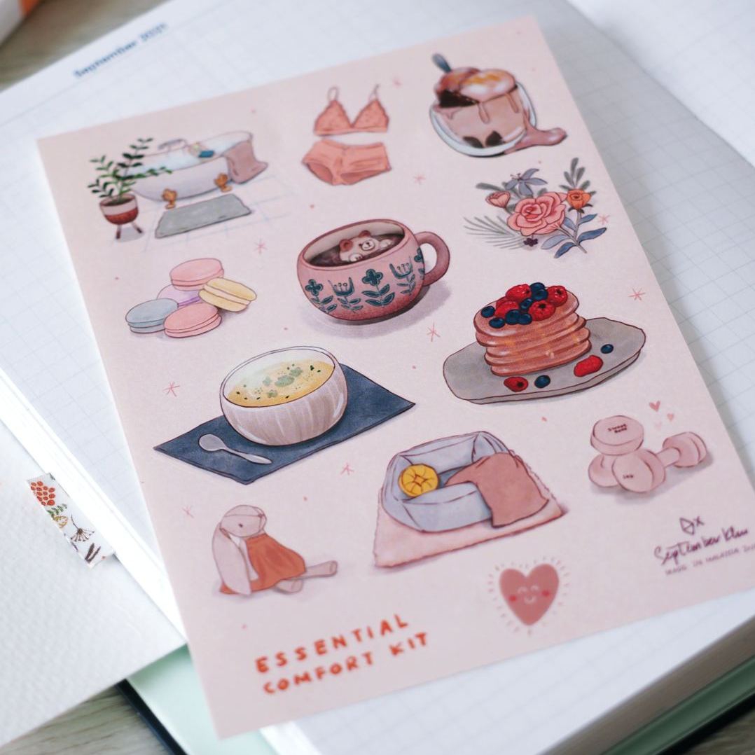 Essential Comfort Kit Stickers by September Khu
