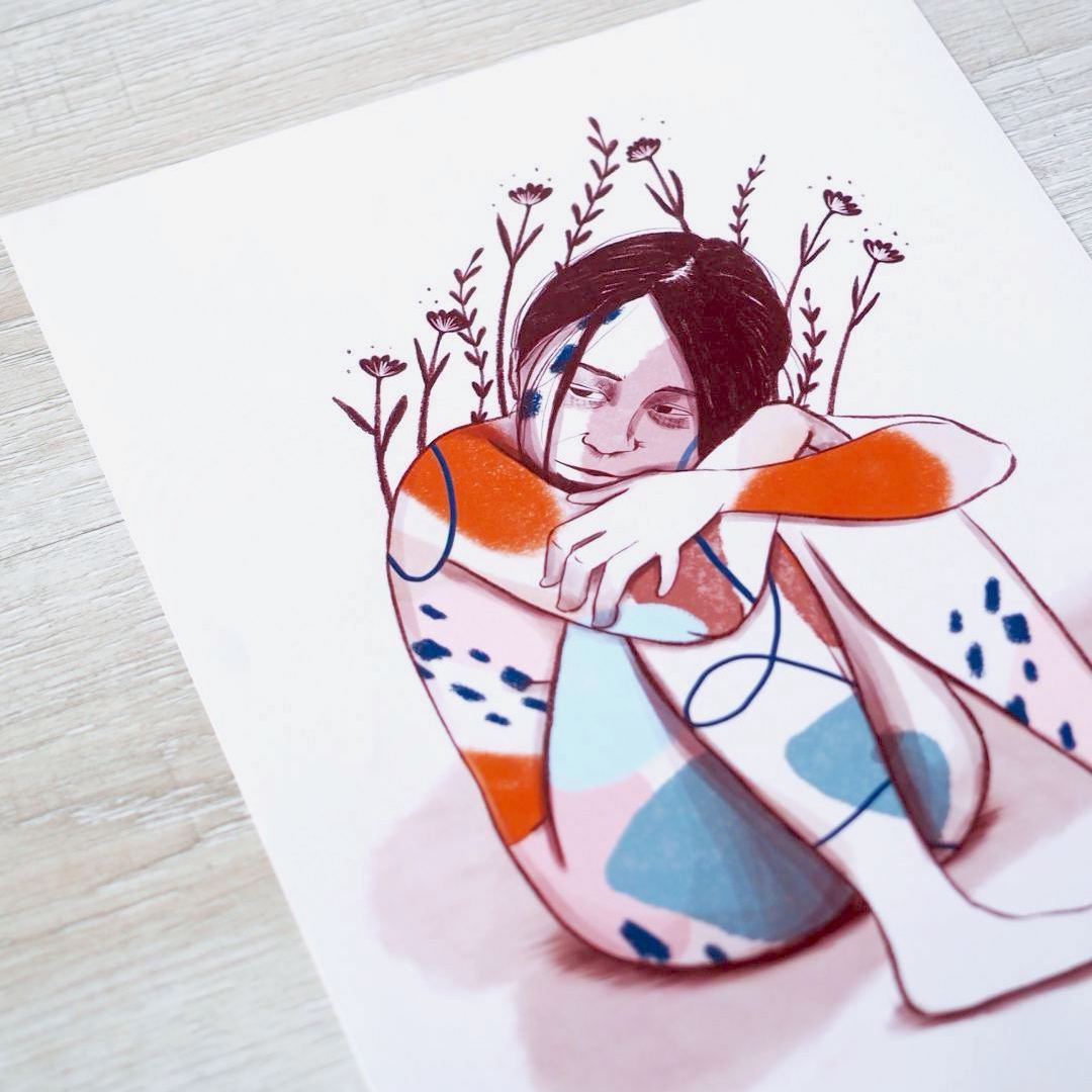 Waiting, Don't Wait | Art Print by September Khu