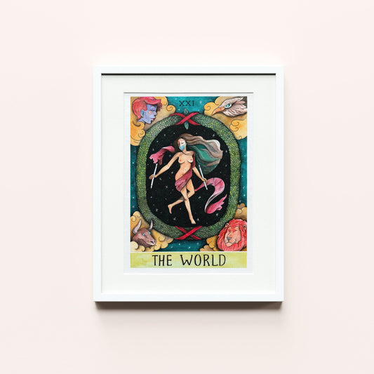 The World In 2021 Tarot | Art Print by September Khu