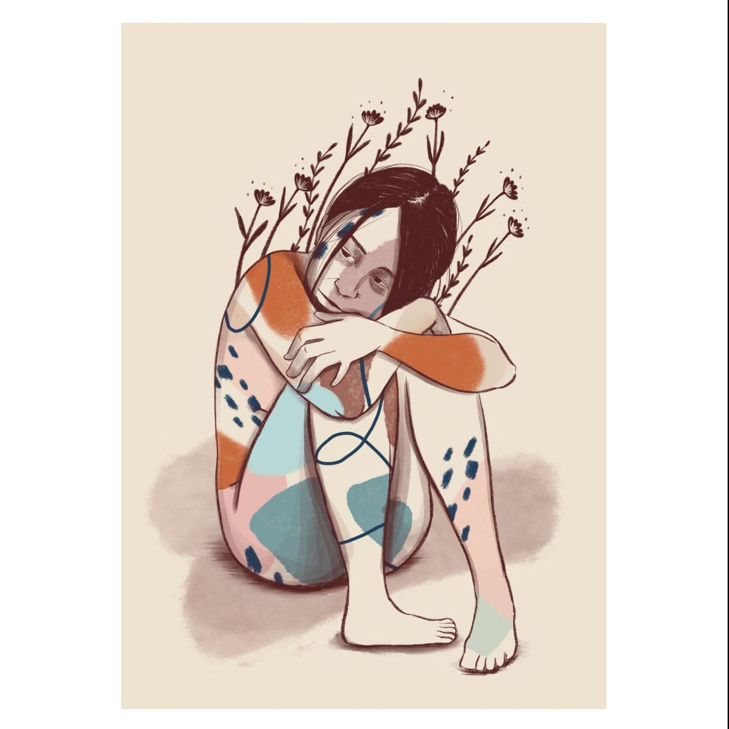 Waiting, Don't Wait | Art Print by September Khu