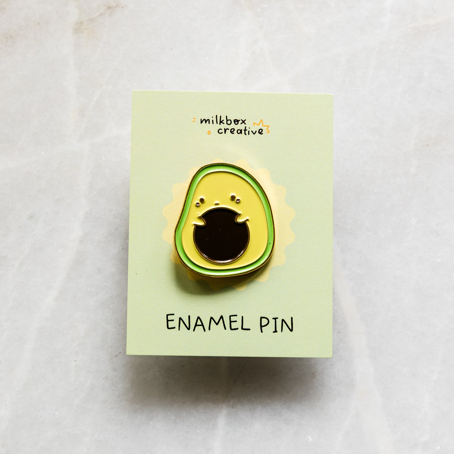 Avocuddle Enamel Pin by Cassandra Tan