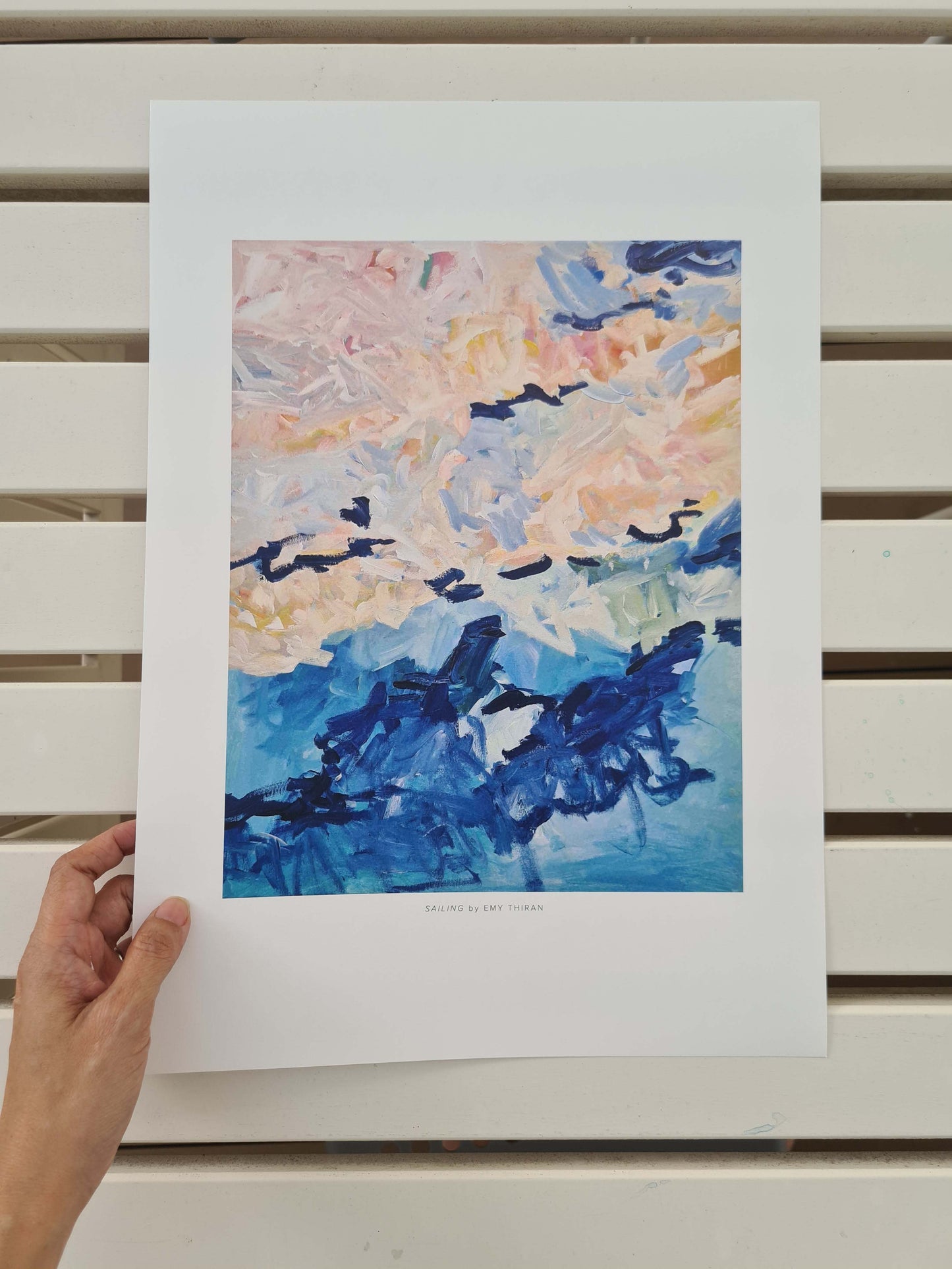 Sailing | Art print by Emy Thiran