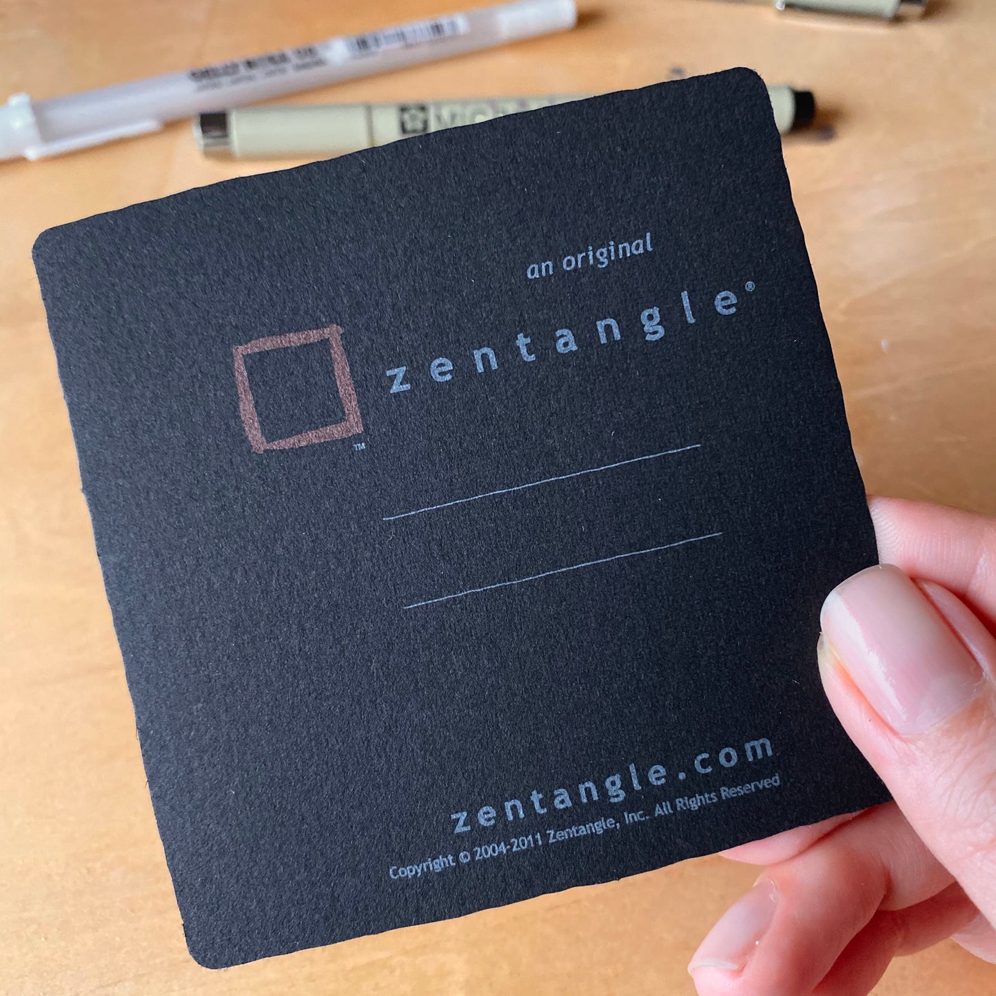 Original Zentangle Tiles (Square BLACK 10s’)