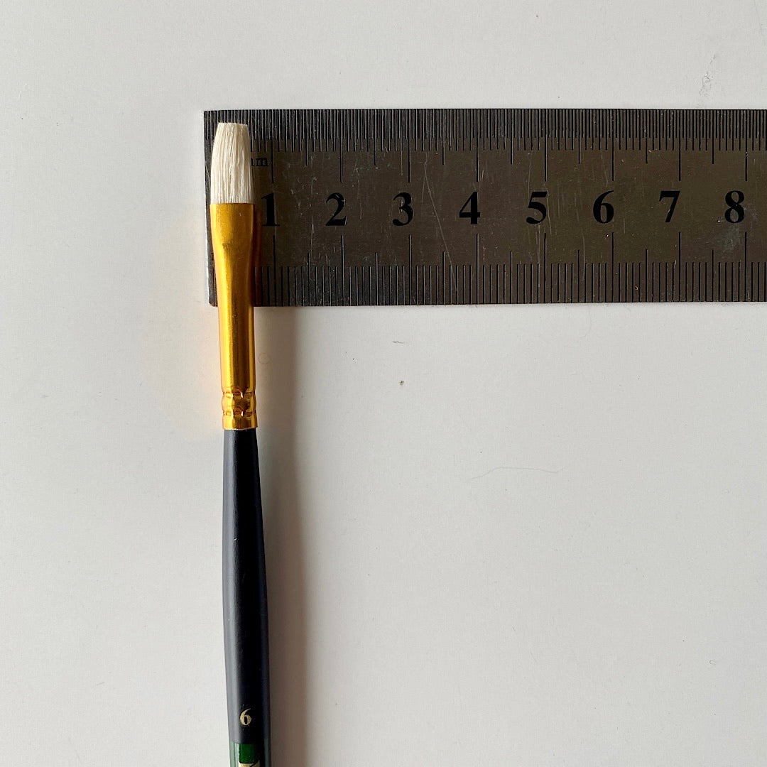 Renaissance Oil Colour Artist Brush | Flat 6