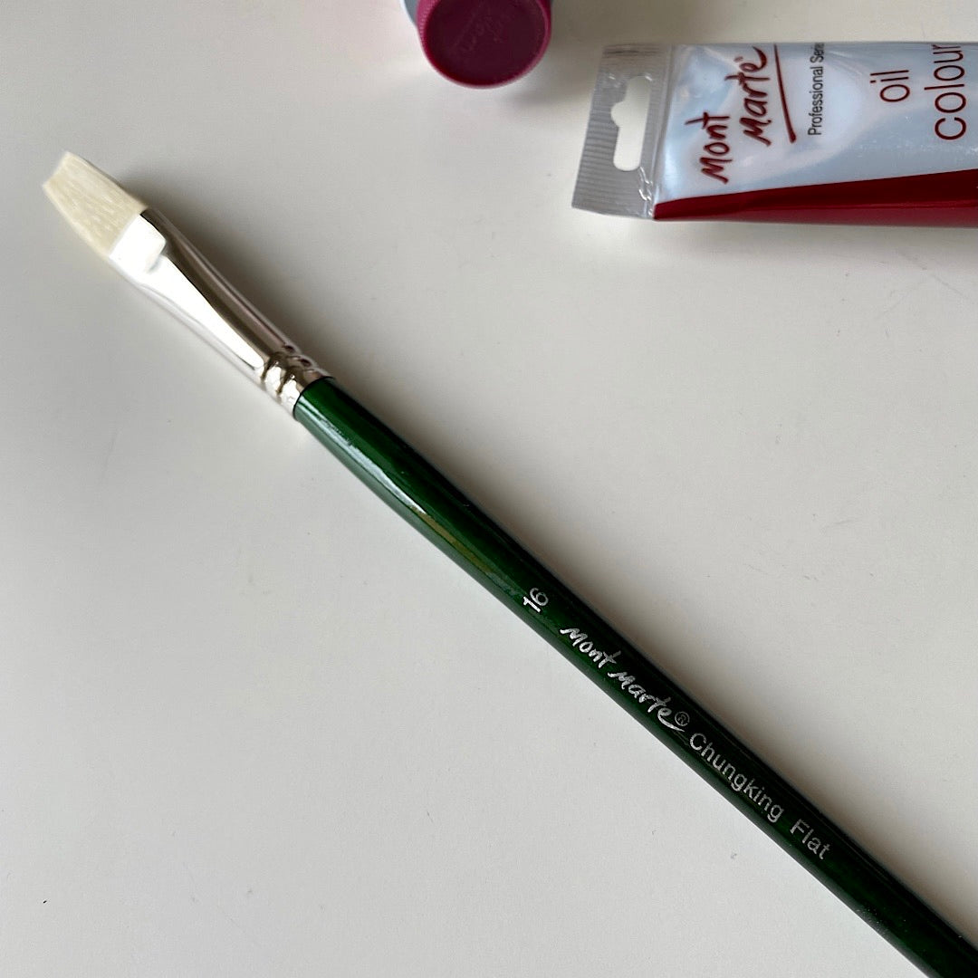 Mont Marte Oil Artist Brush | Chungking Flat 16