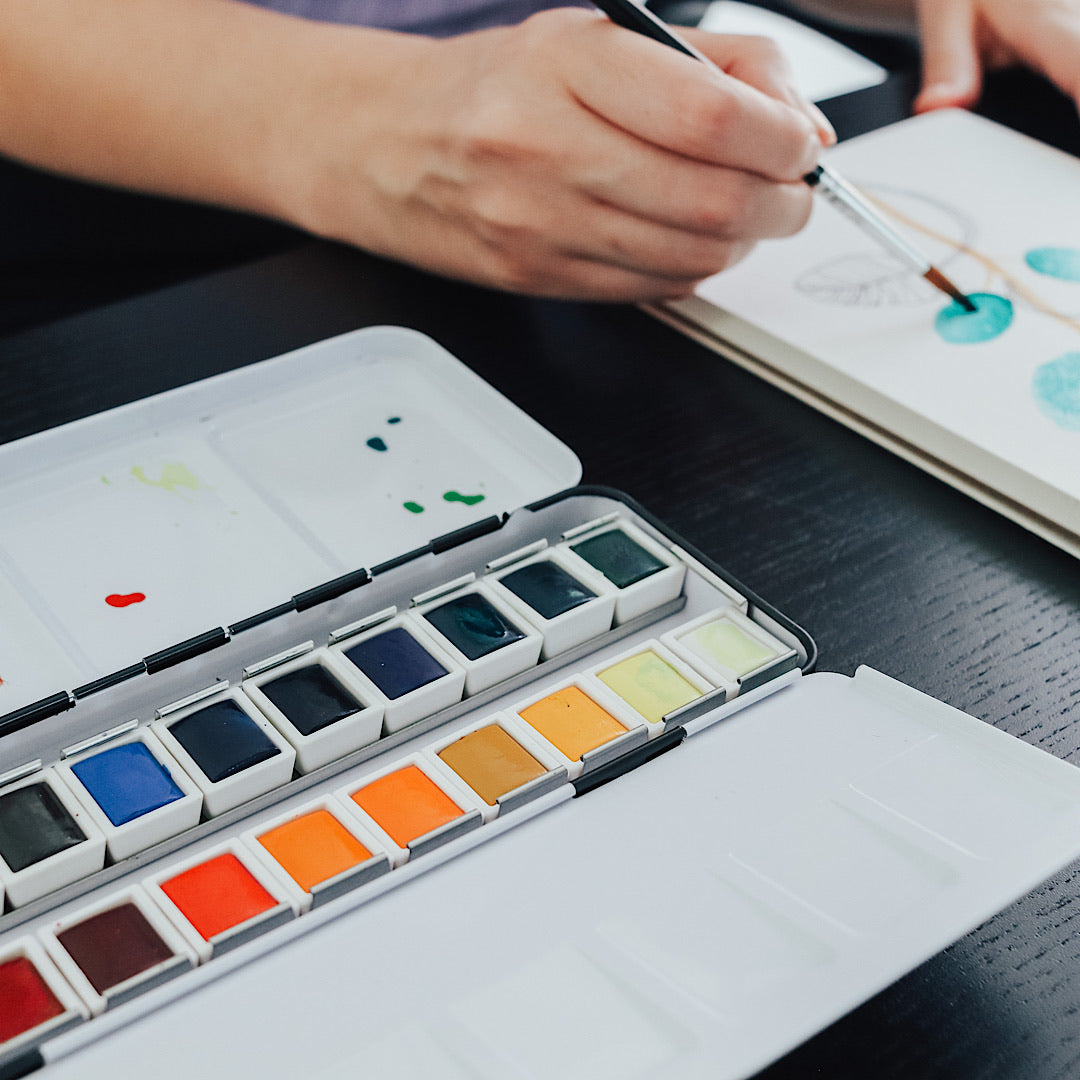 Etchr Watercolour | 24 colours half pan set
