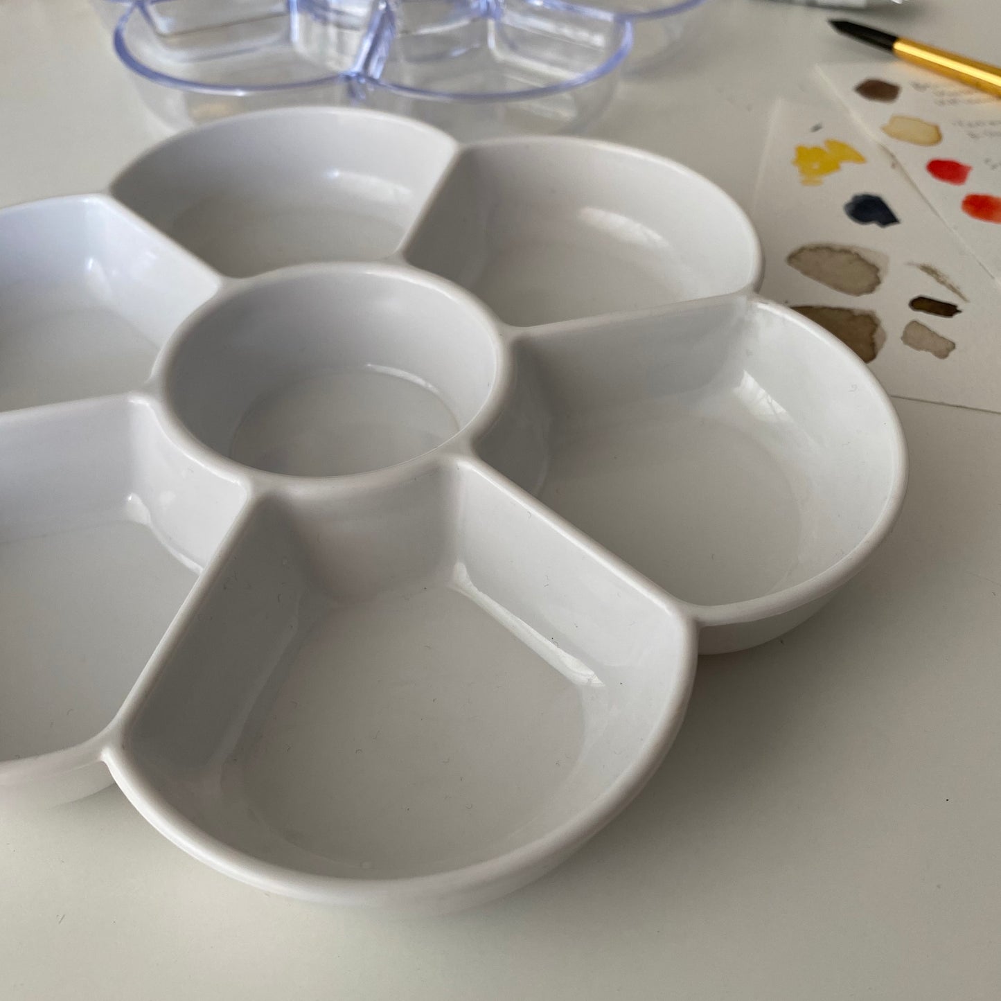Watercolour palette, 7 well round