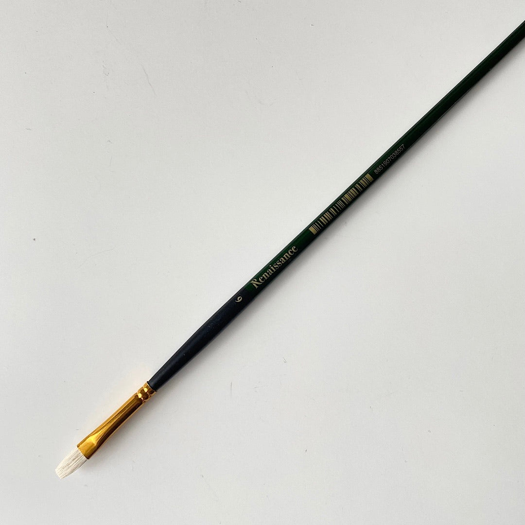 Renaissance Oil Colour Artist Brush | Flat 6