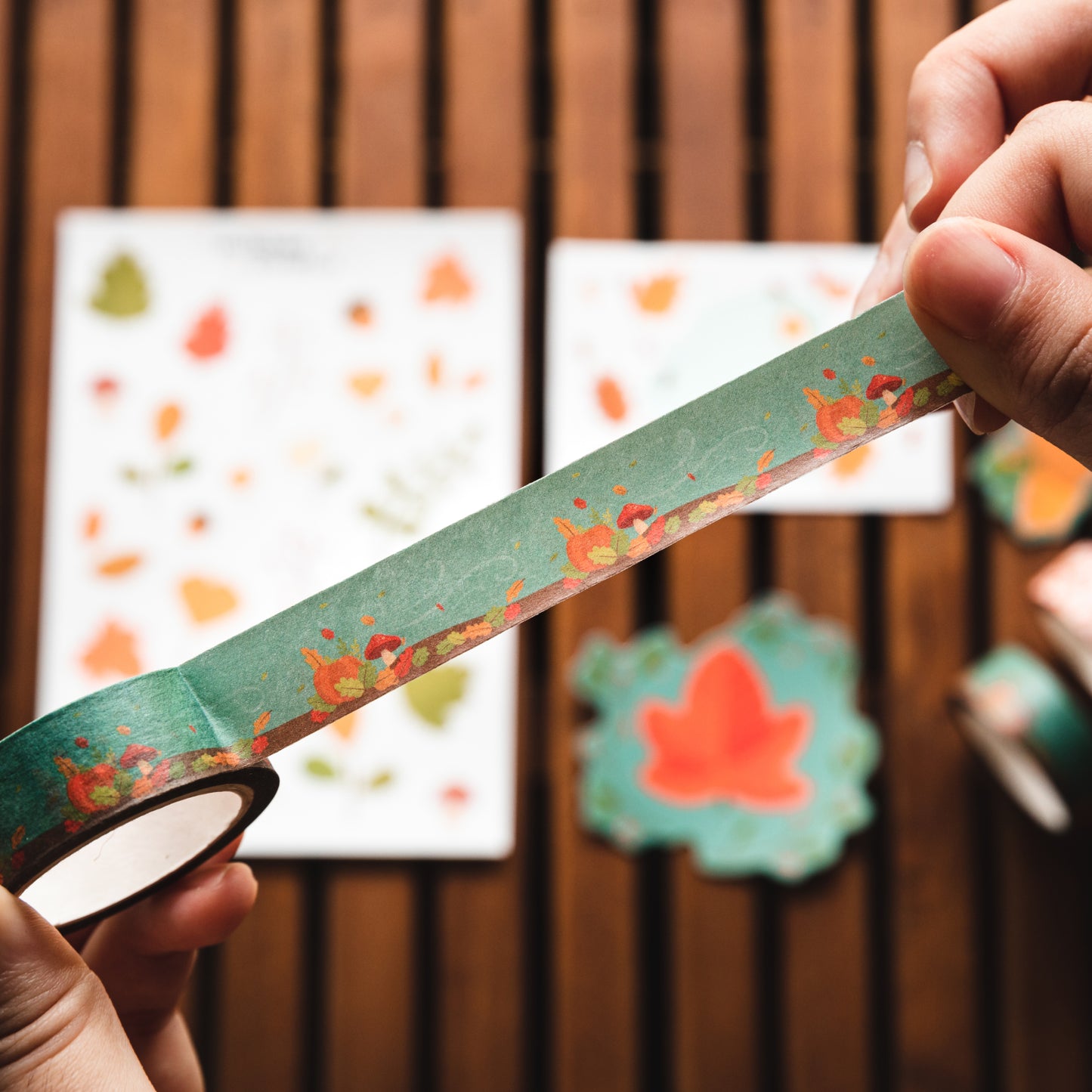 Autumn Breeze Washi Tape by Cassandra Tan