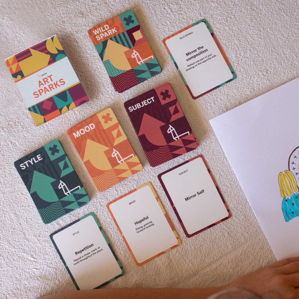 ART SPARKS by Etchr | Creative challenge cards