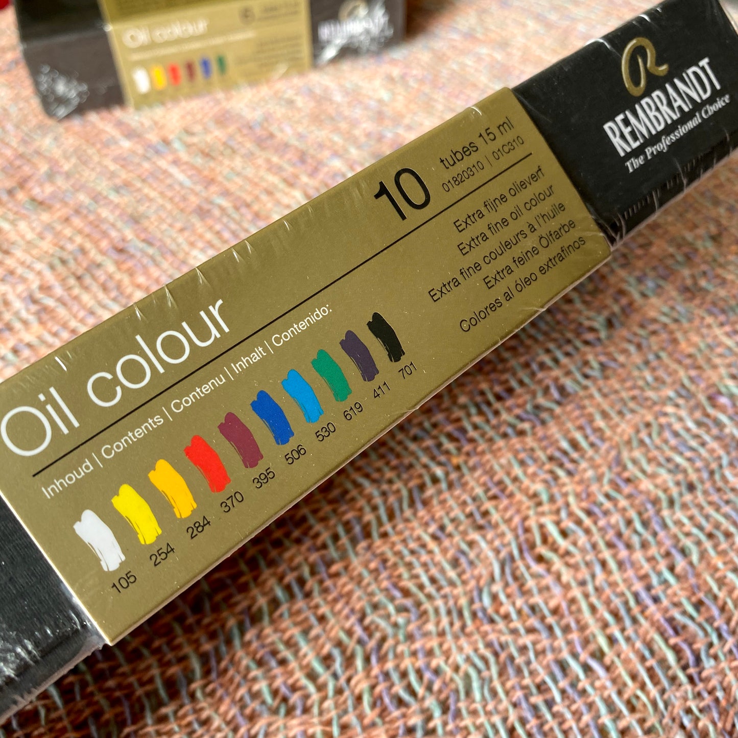 Rembrandt Professional Oil Colour, 10 colours 15ml tube