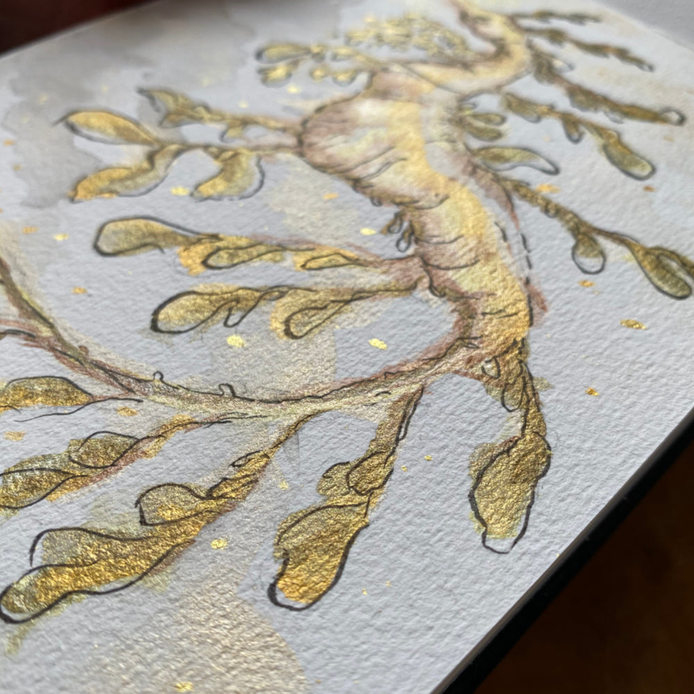 Review: Etchr Lab Pearlescent Watercolor Paint in Golden 