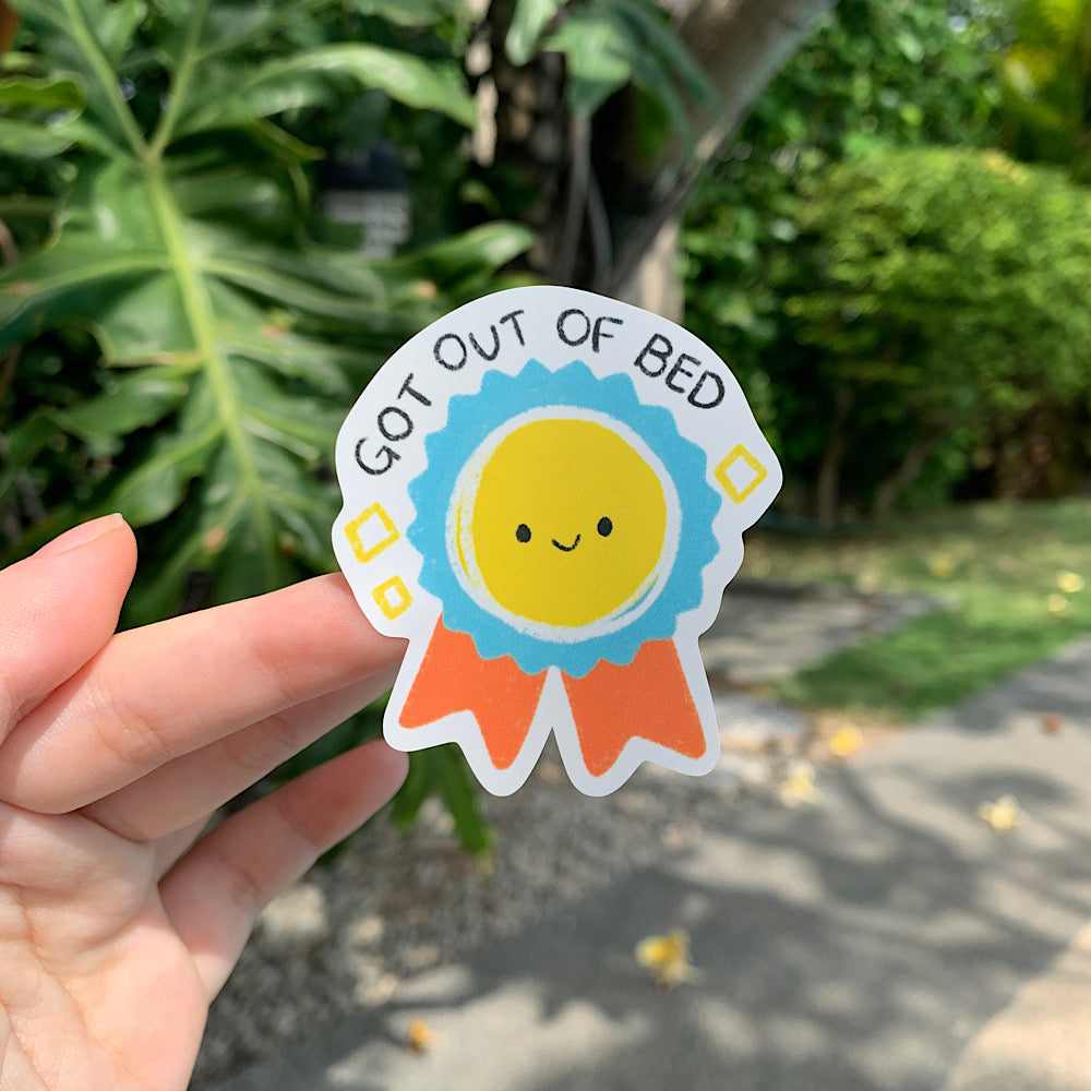tiny achievements (!) - got out of bed, by Cassandra Tan