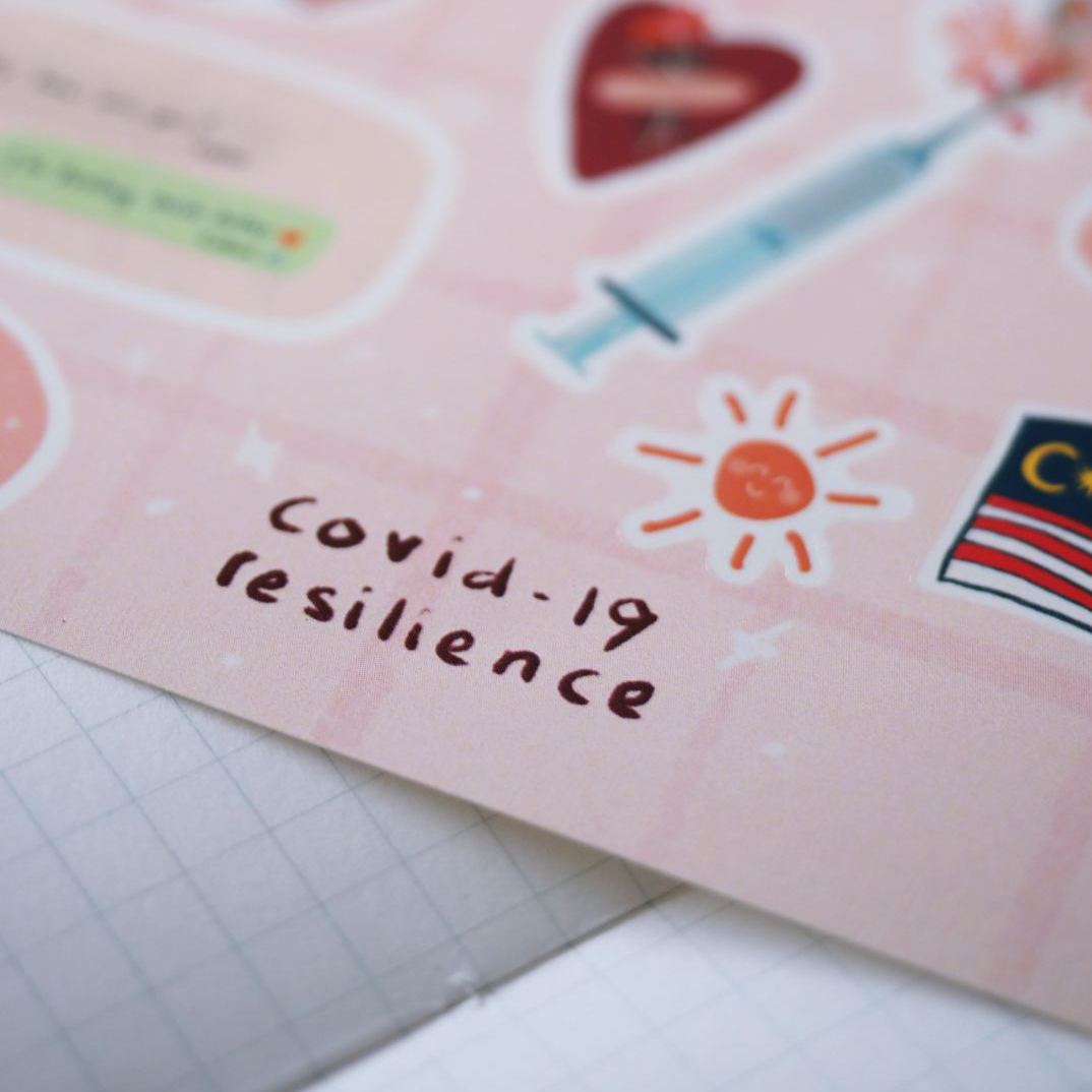 Covid Resilience Stickers by September Khu