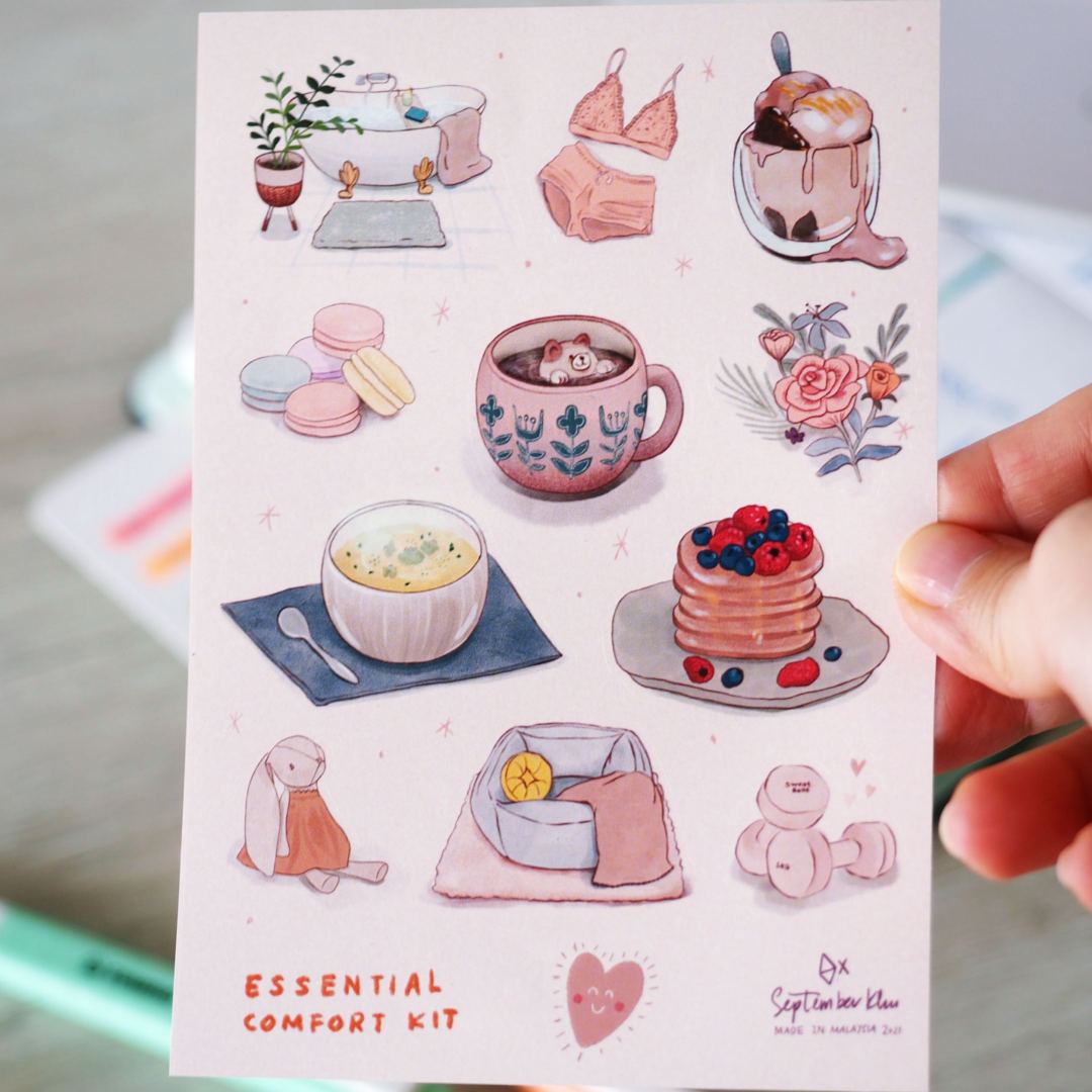 Essential Comfort Kit Stickers by September Khu