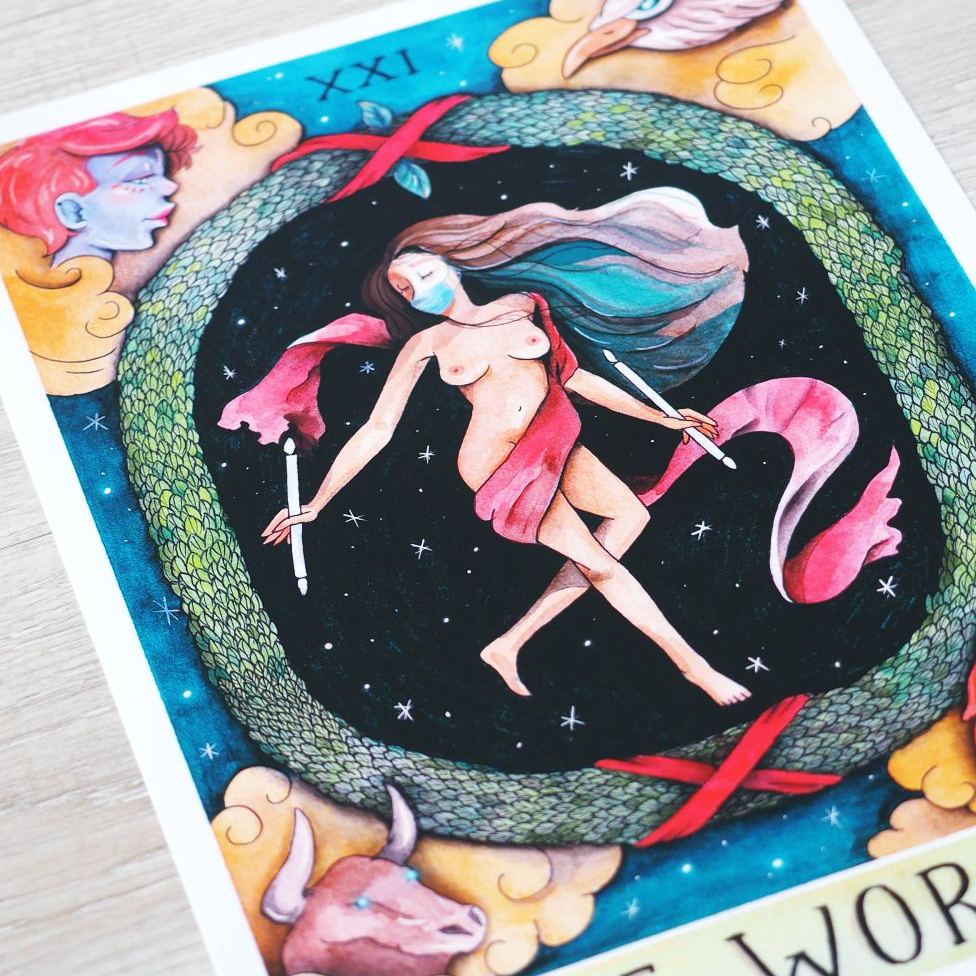 The World In 2021 Tarot | Art Print by September Khu