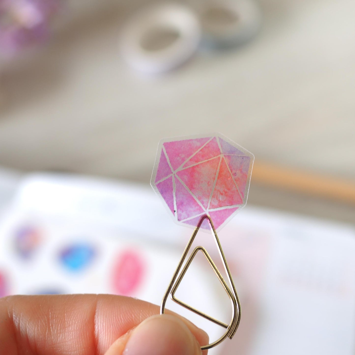 Teeny Tiny Transparent Gems Stickers by September Khu