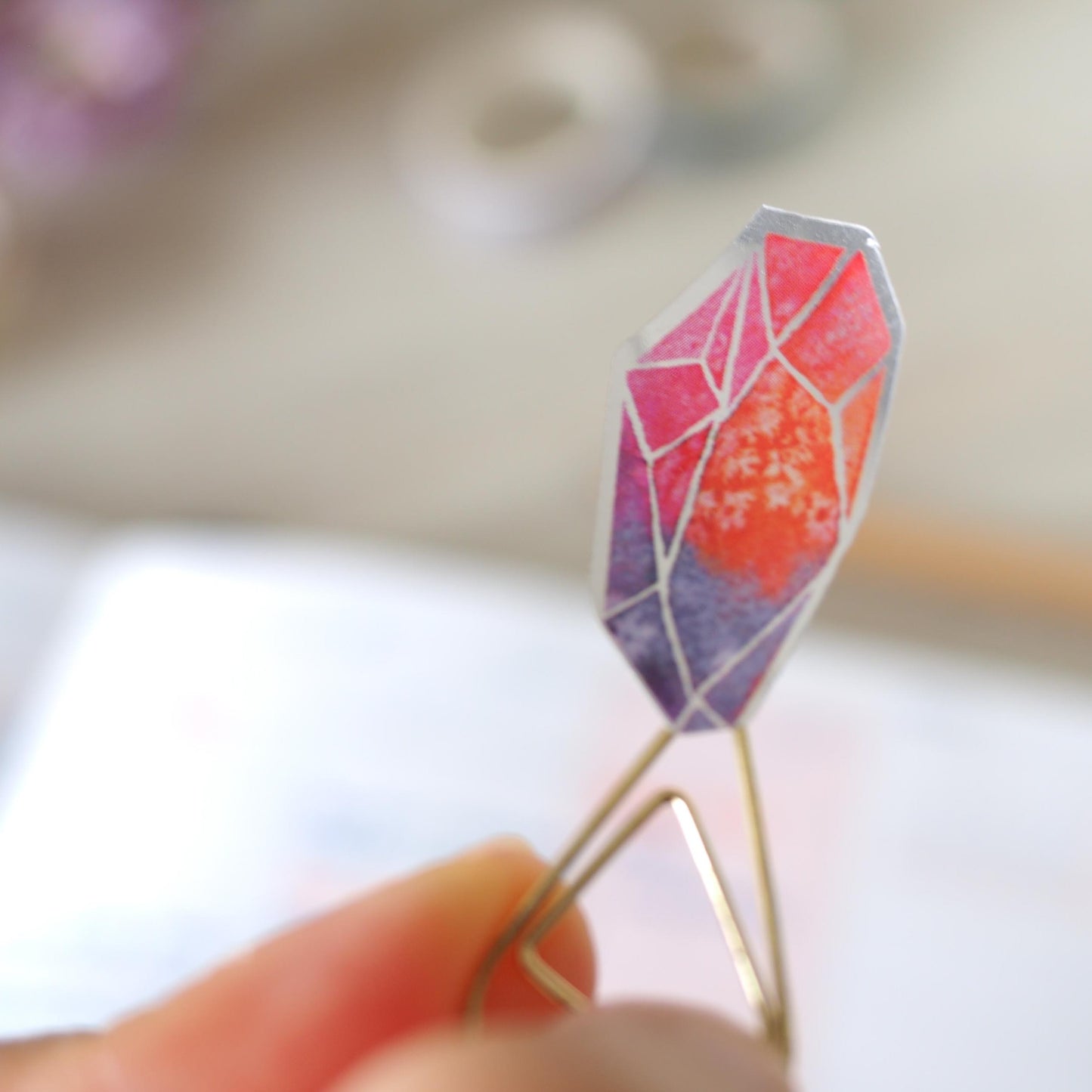 Teeny Tiny Metallic Gems Stickers by September Khu