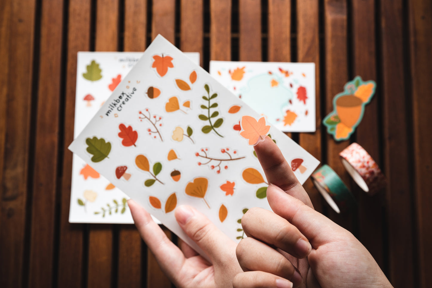 Autumn Sticker Sheet by Cassandra Tan