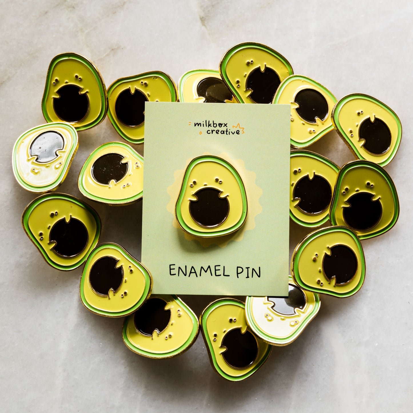 Avocuddle Enamel Pin by Cassandra Tan