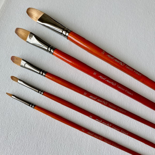 Mont Marte Artist Brush | Taklon Filbert