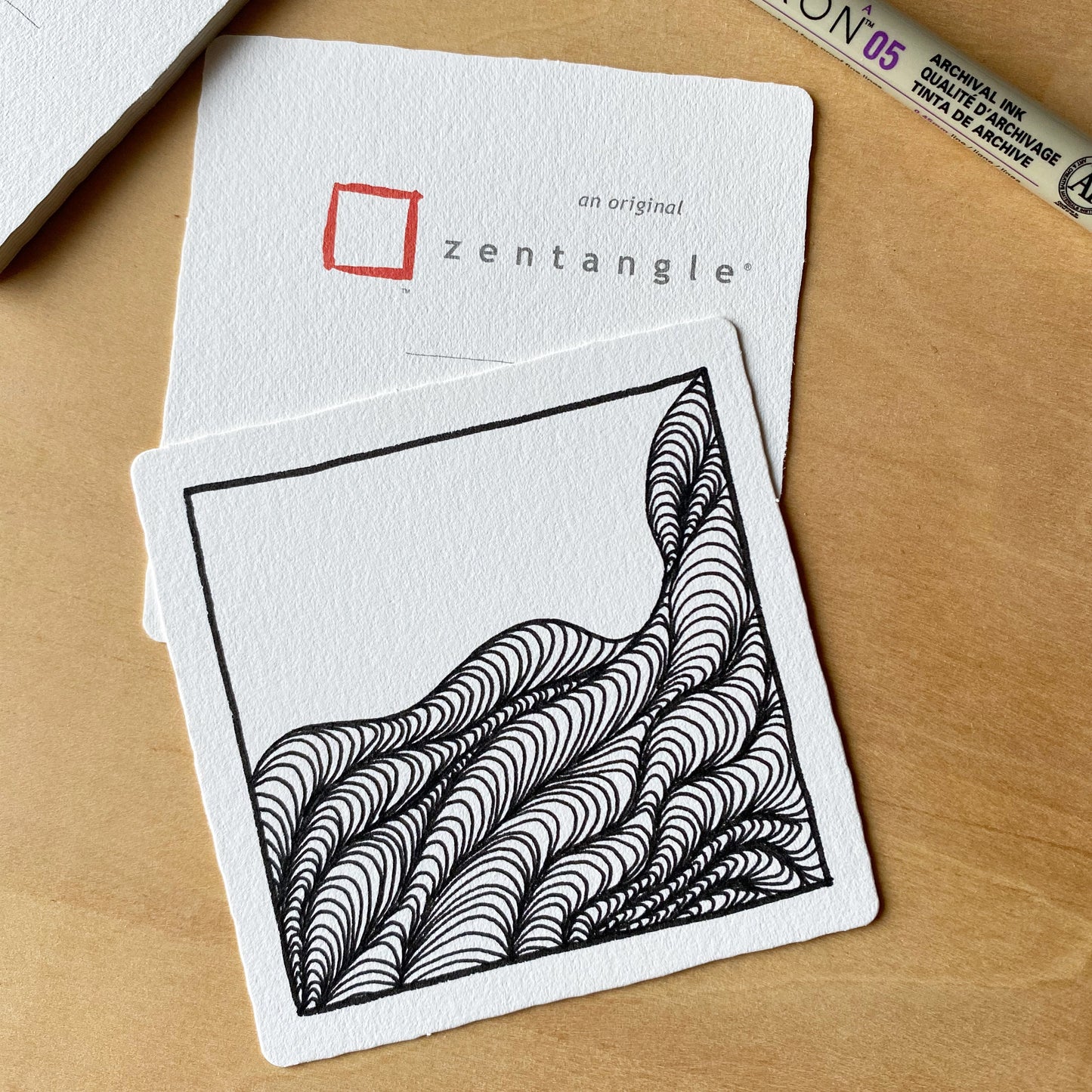 Original Zentangle Tiles (Square WHITE 10s’)