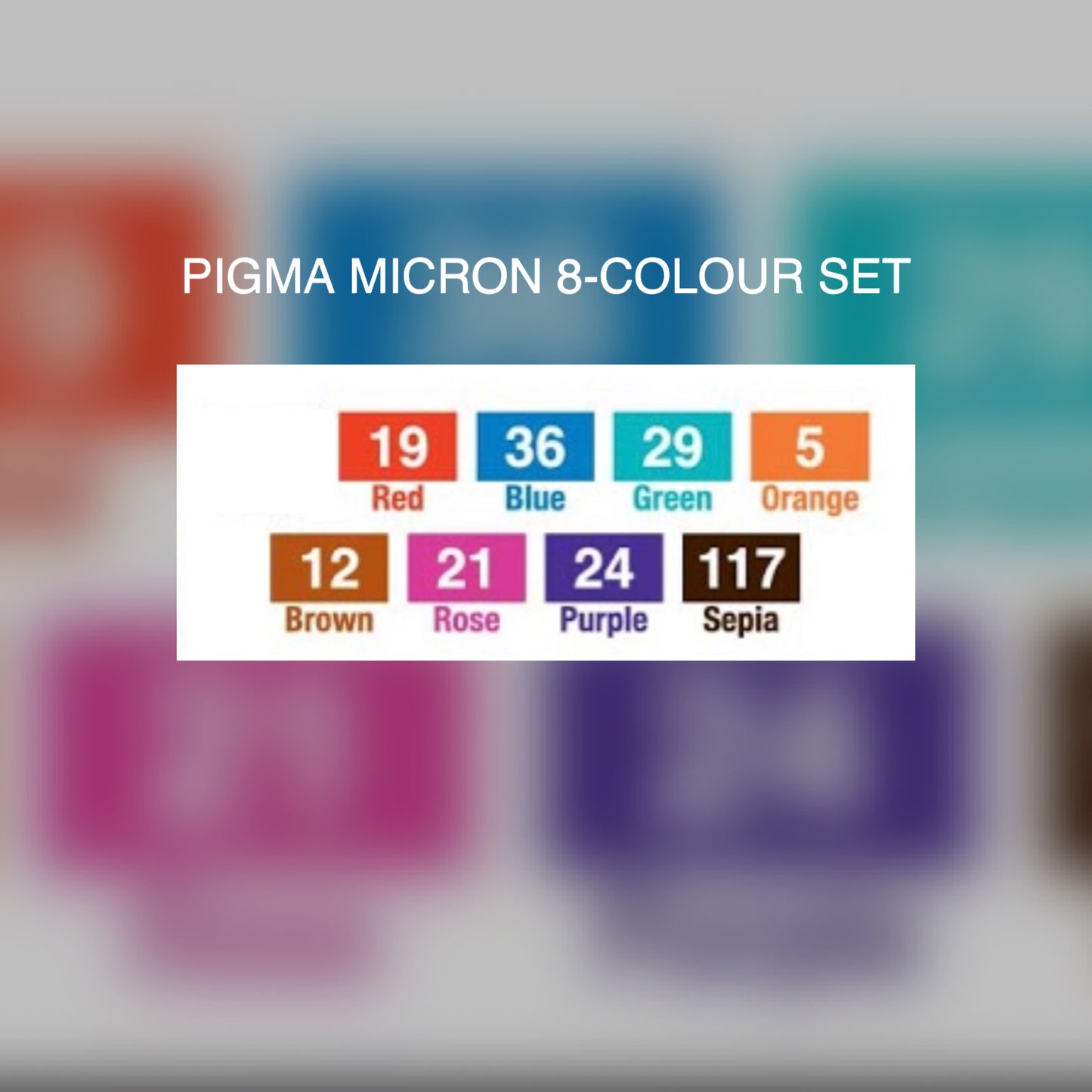 PIGMA Micron Pen | 8-colour set